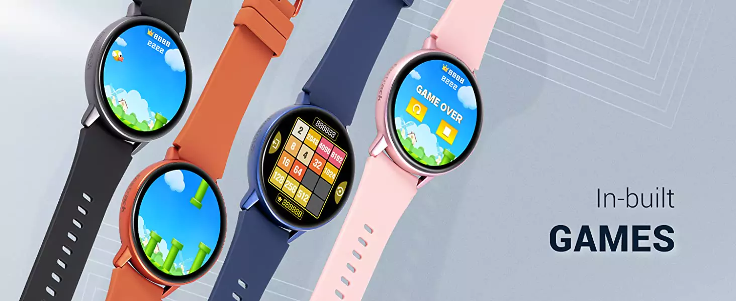 zopic Fastrack Reflex Play Smartwatch AMOLED Display Smart Watch with AODPremium Metallic BodyAnimated Watchfacesin-Built GamesBP & Sleep Monitor24x7 HRMSpO2Multiple Sports ModesUpto 7 Day Batte (3)