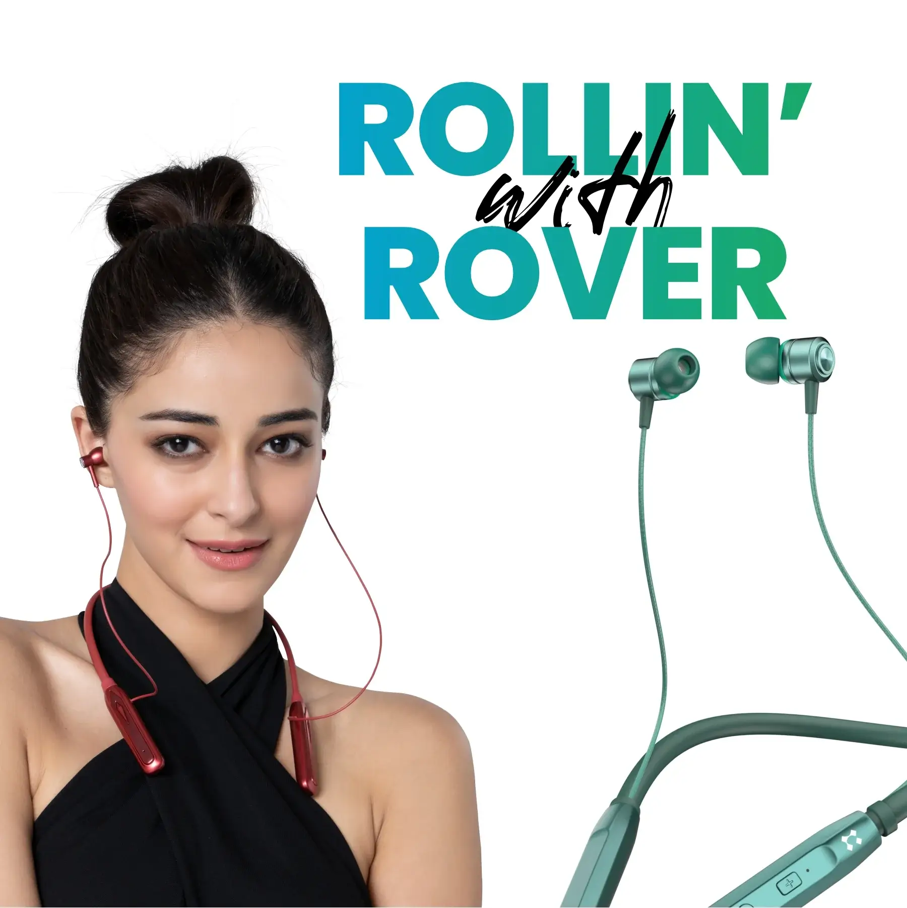 Lyne Rover 1 Neckband 25 Hours Playtime, Magnetic Buds, Dual Pairing, 10mm Drivers, Full Charge in 90 Min, Best Comfort