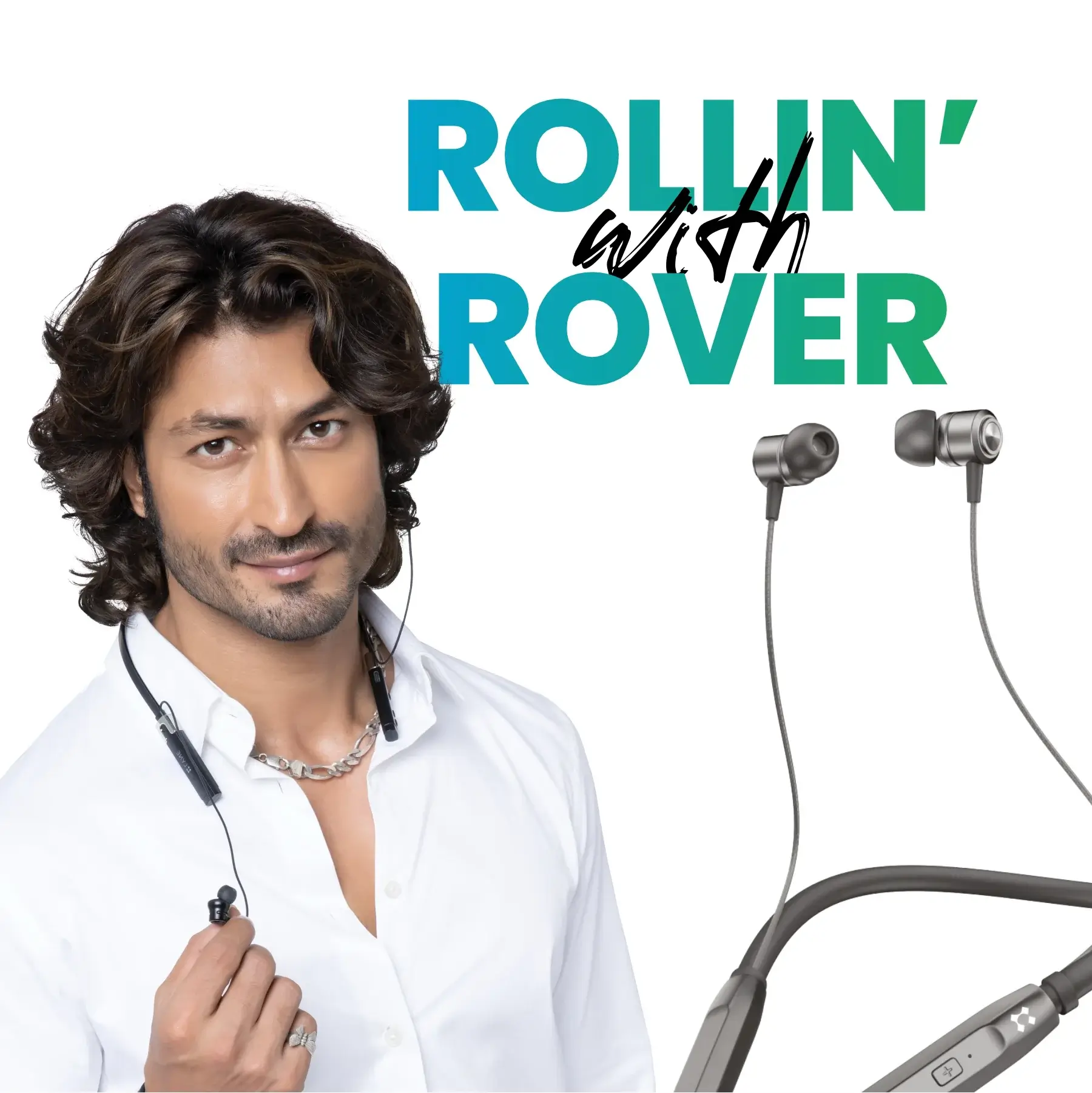 Lyne Rover 1 Neckband 25 Hours Playtime, Magnetic Buds, Dual Pairing, 10mm Drivers, Full Charge in 90 Min, Best Comfort