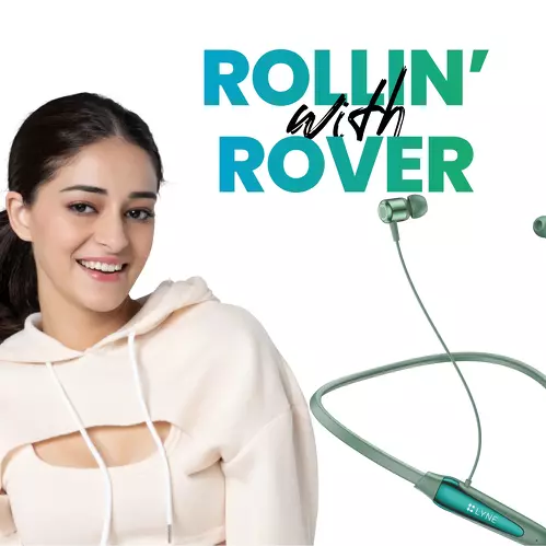 Lyne Rover 15 Neckband 24 Hours Playtime, Dual Pairing, 10mm Drivers, Best Comfort