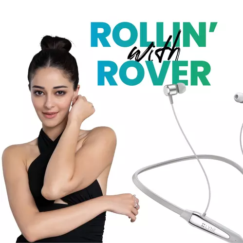 Lyne Rover 15 Neckband 24 Hours Playtime, Dual Pairing, 10mm Drivers, Best Comfort