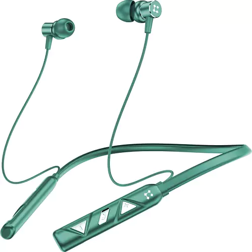 Lyne Rover 1 Neckband 30 Hours Playtime, Dual Pairing, 10mm Driver, Best Comfort green color
