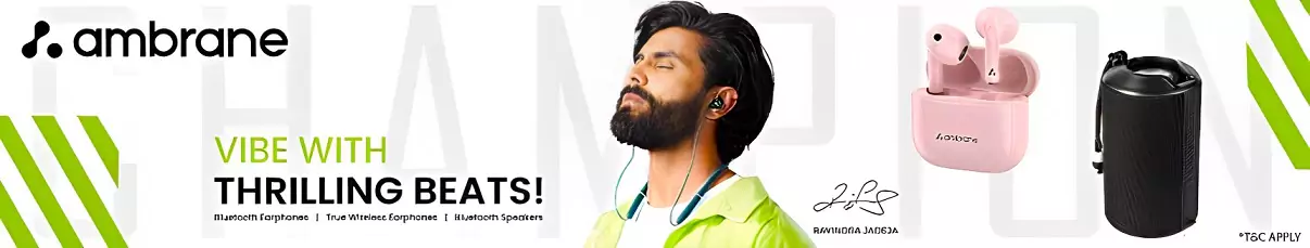 zopic ambrane earbuds pink black blue white grey green color best style ravindra jadeja zopic hjv