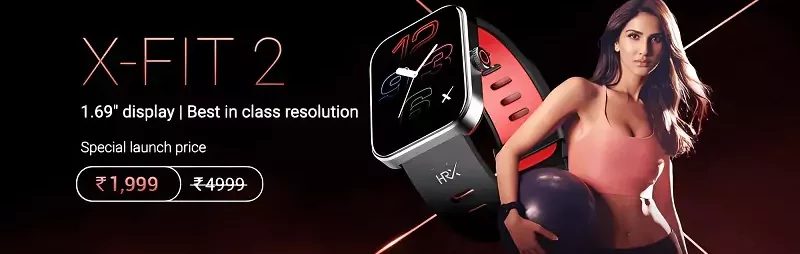 zopic banner noise x fit 2 hrx edition smartwatch zopic vaani kapoor zopic