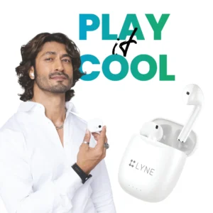 Lyne CoolPods 9 Earbuds Quick auto pairing, HD microphone, Type C port, 25 hours playtime, Voice Assistant