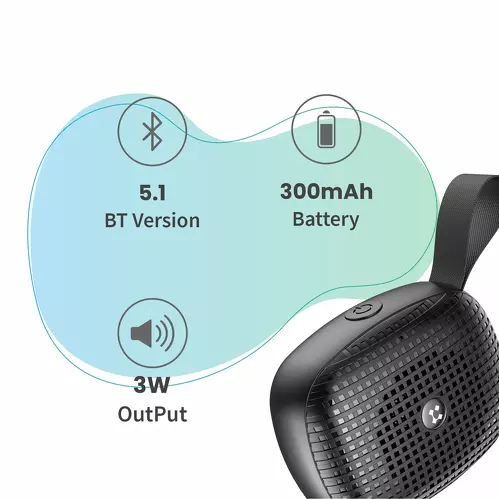 zopic lyne jukebox 1 speaker portable bluetooth small (1) 500x500, 6 Hours Music Time, 3W Output, TWS Function