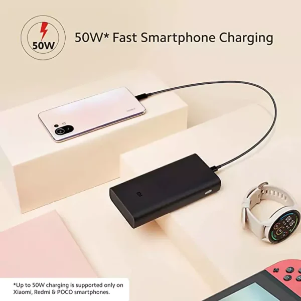 zopic MI Powerbank Hypersonic 20000mAh 50W black color