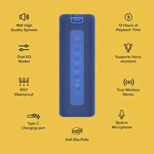 Mi Portable Bluetooth Speaker with 16W Hi-Quality Speaker,...