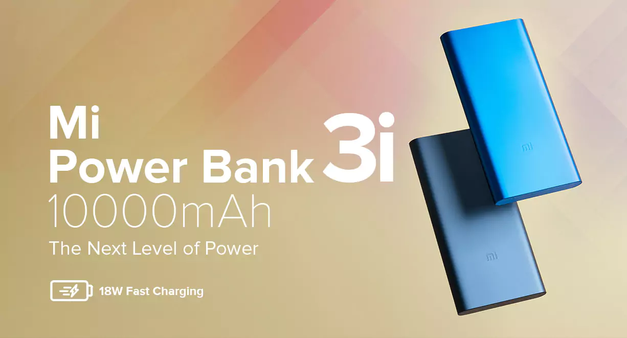 zopic Mi 10000mAH 3i Powerbank 18W Fast Charging Li-Polymer, Micro-USB and Type C Input Port, Power Bank 3i with