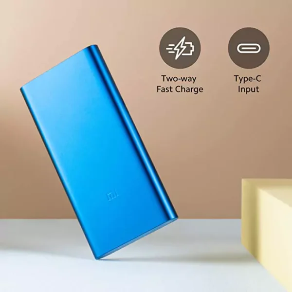 zopic Mi 10000mAH 3i Powerbank 18W Fast Charging Li-Polymer, Micro-USB and Type C Input Port, Power Bank 3i with