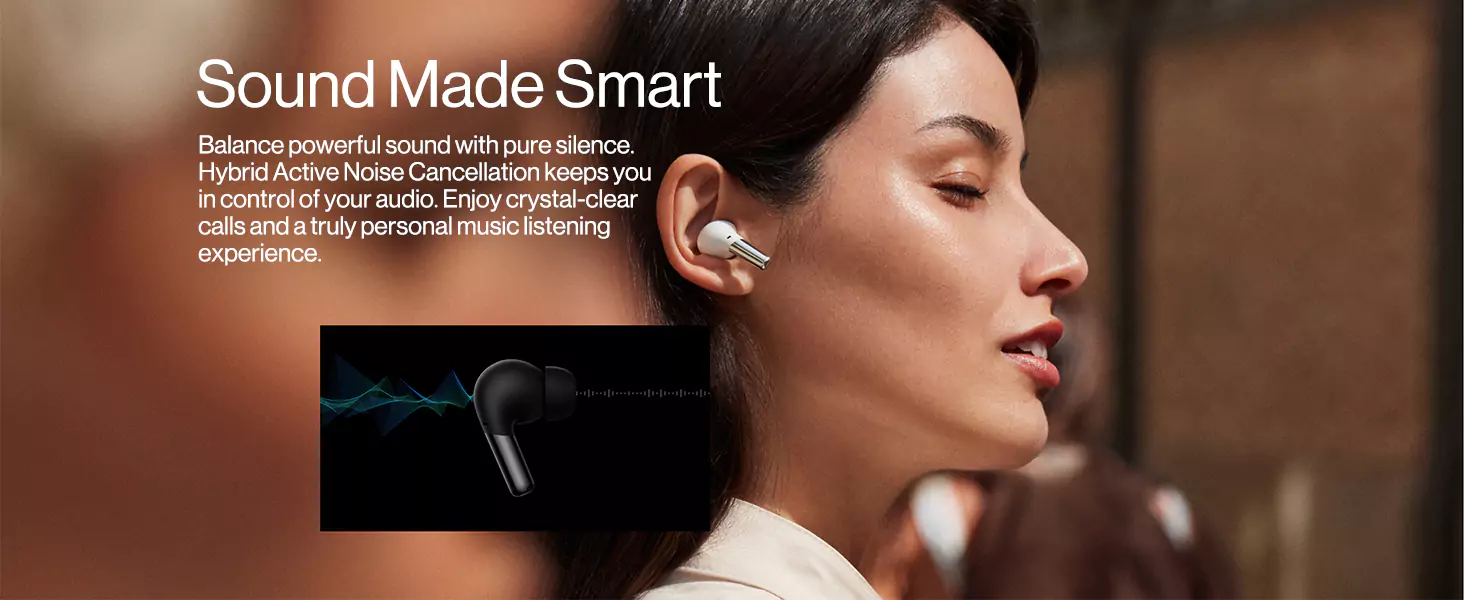 zopic OnePlus Buds Pro Earbuds Bluetooth Truly Wireless in Ear with mic, Smart Adaptive Noise Cancellation, 10 Minutes Warp Charge, Upto 38 Hours Battery, Zen Mode, Bluetooth 5.2v