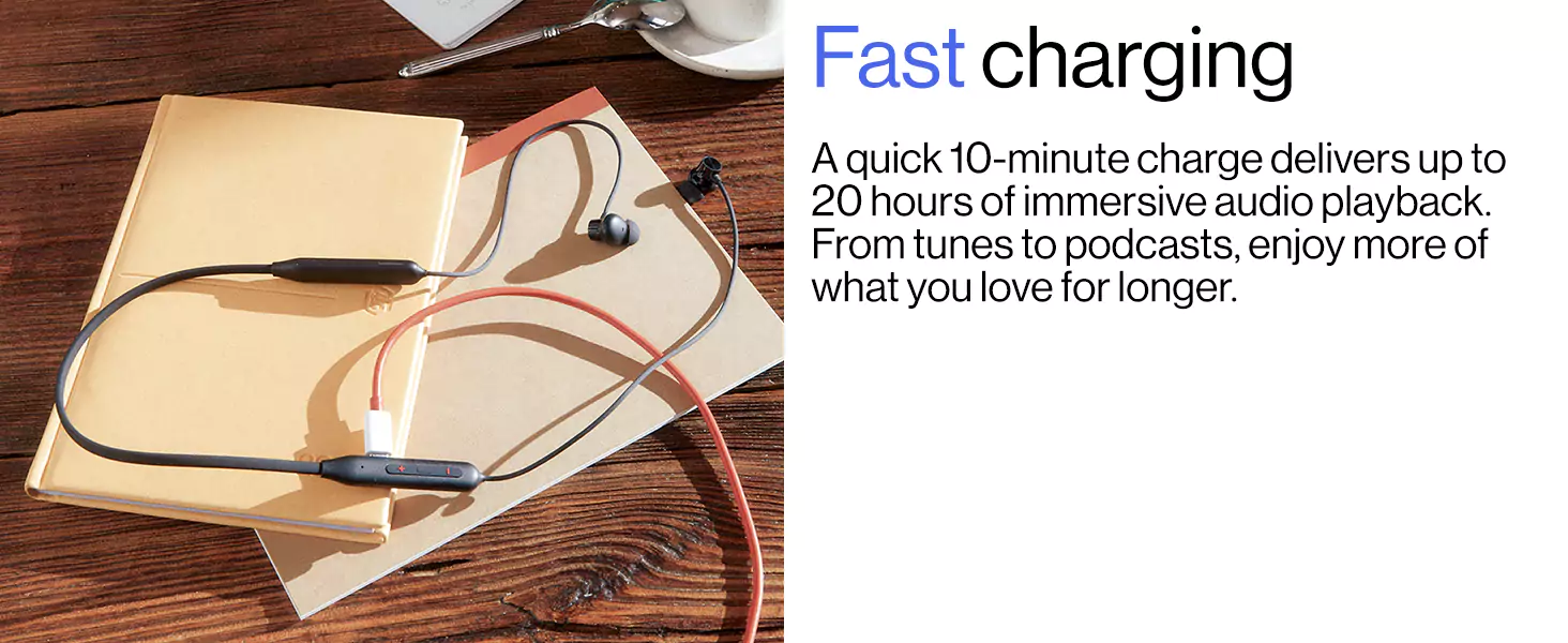 zopic OnePlus Bullets Z2 Neckband Bluetooth Wireless in Ear Earphones with Mic, Bombastic Bass - 12.4 Mm Drivers, 10 Mins Charge - 20 Hrs Music, 30 Hrs Battery Life
