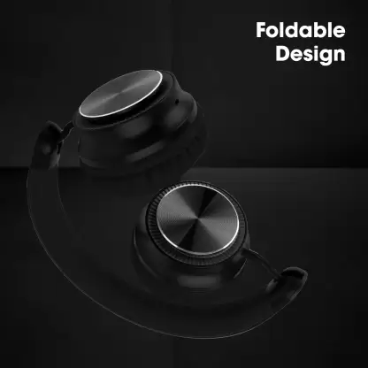 zopic Zebronics Zeb Bang PRO red color Headphone Bluetooth v5.0 On Ear 30H Backup, Foldable Design, Call Function, Voice Assistant Feature, Built-in Rechargeable Battery, Type C Charging, 40mm Driver and AUX
