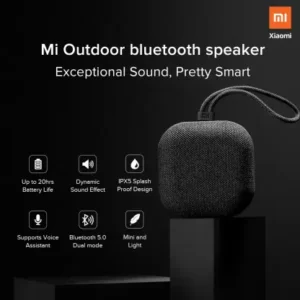 MI Outdoor Bluetooth Speaker (5W) Up to 20 Hours Battery Life, Dynamic Sound Effect, Bluetooth 5.0, IPX5 Splash Proof, Compact & Premium Mesh Design