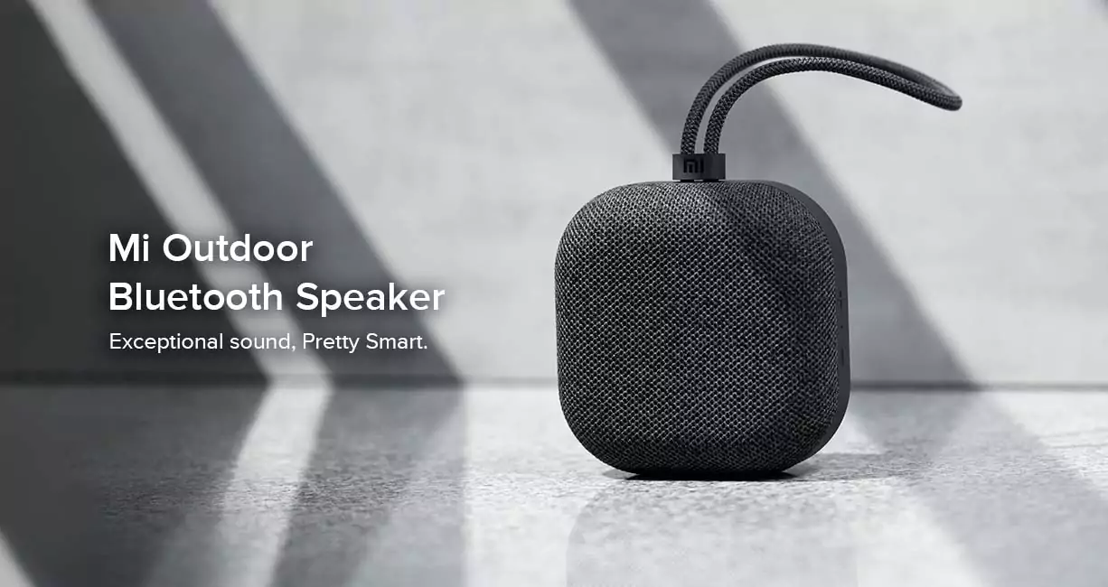 zopic black color MI Outdoor Bluetooth Speaker (5W) Up to 20 Hours Battery Life, Dynamic Sound Effect, Bluetooth 5.0, IPX5 Splash Proof, Compact & Premium Mesh Design