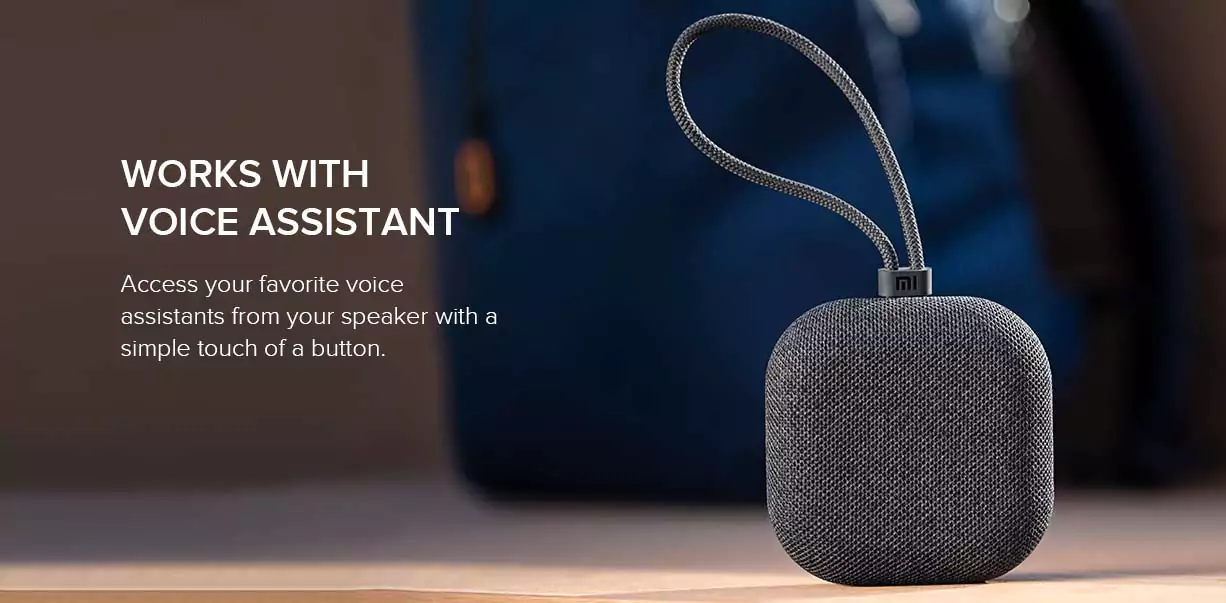 zopic black color MI Outdoor Bluetooth Speaker (5W) Up to 20 Hours Battery Life, Dynamic Sound Effect, Bluetooth 5.0, IPX5 Splash Proof, Compact & Premium Mesh Design