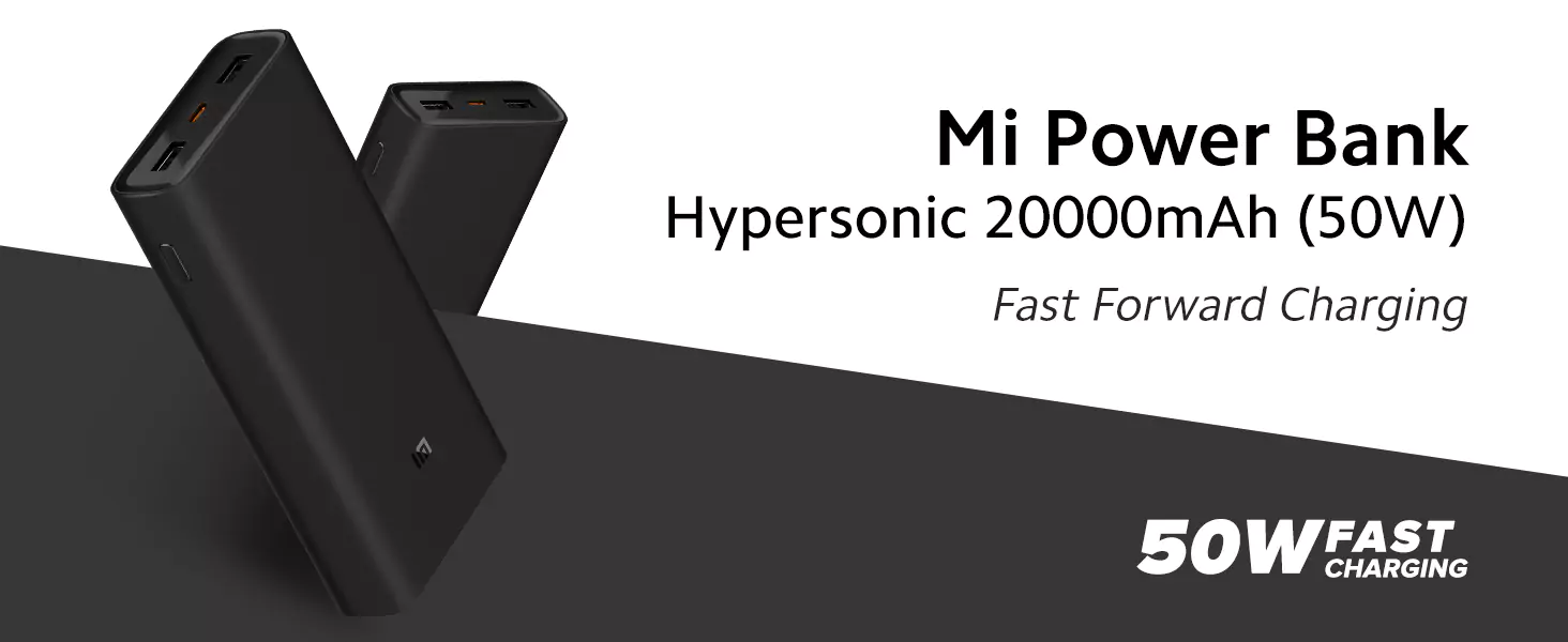 zopic MI Powerbank Hypersonic 20000mAh 50W black color