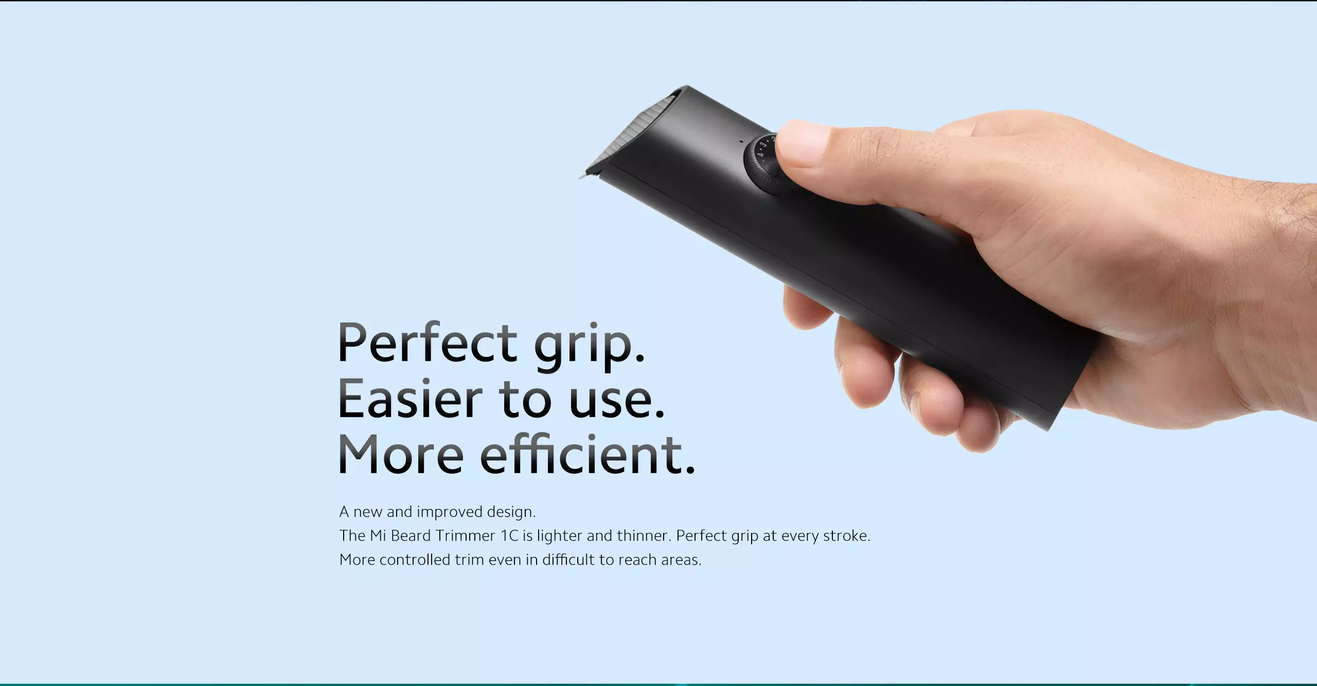 zopic MI Beard Trimmer 1C black color Cordless, 60 Minutes of usage with 20 length settings, USB Fast charging, black color