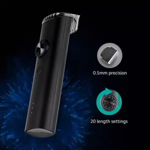 MI Beard Trimmer 1C Cordless, 60 Minutes of usage with 20 length settings, USB Fast charging, black color