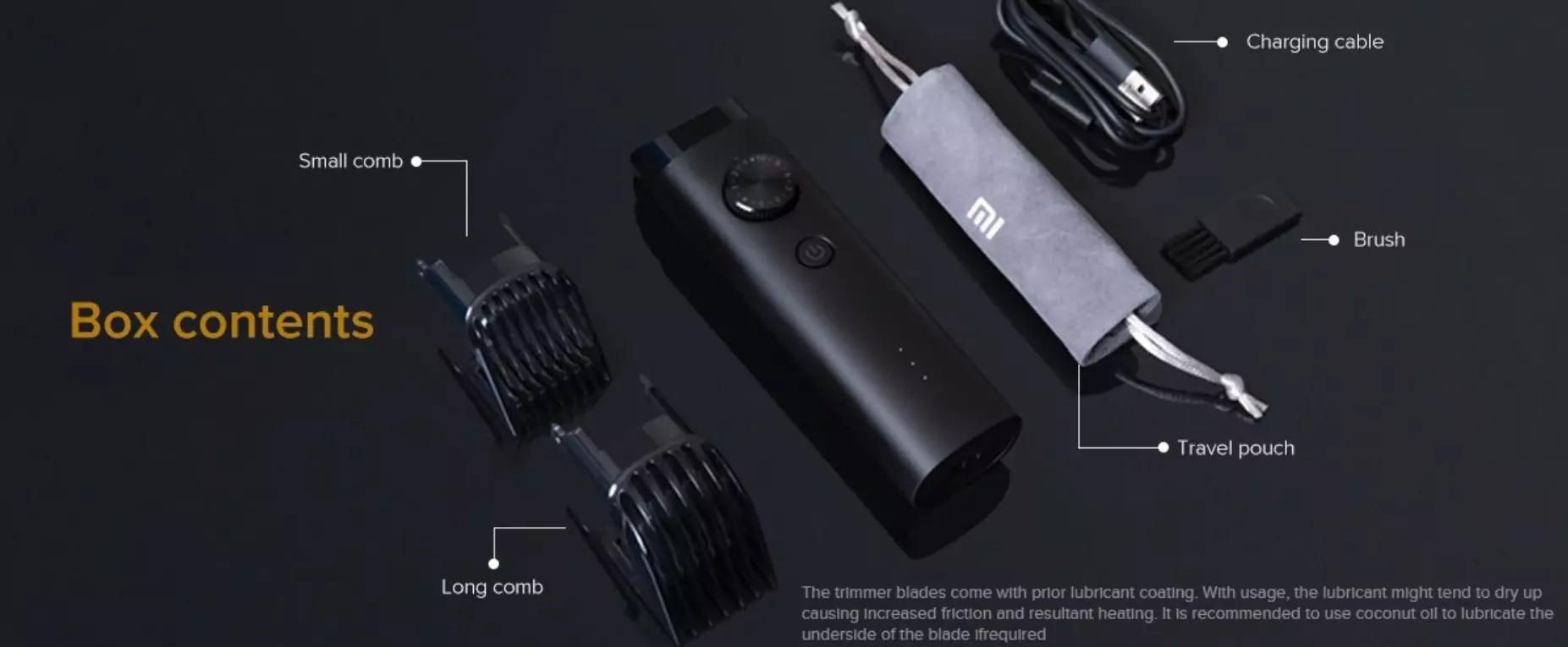 zopic Mi Beard Trimmer black color 90 mins runtime, for men, full body Waterproof IPX7, Fast Charging, 40 length settings, cordless+ corded dual use, charging indicator, Travel lock, Black Color