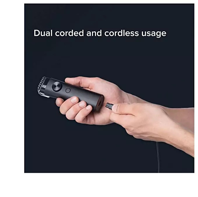 zopic Mi Beard Trimmer black color 90 mins runtime, for men, full body Waterproof IPX7, Fast Charging, 40 length settings, cordless+ corded dual use, charging indicator, Travel lock, Black Color