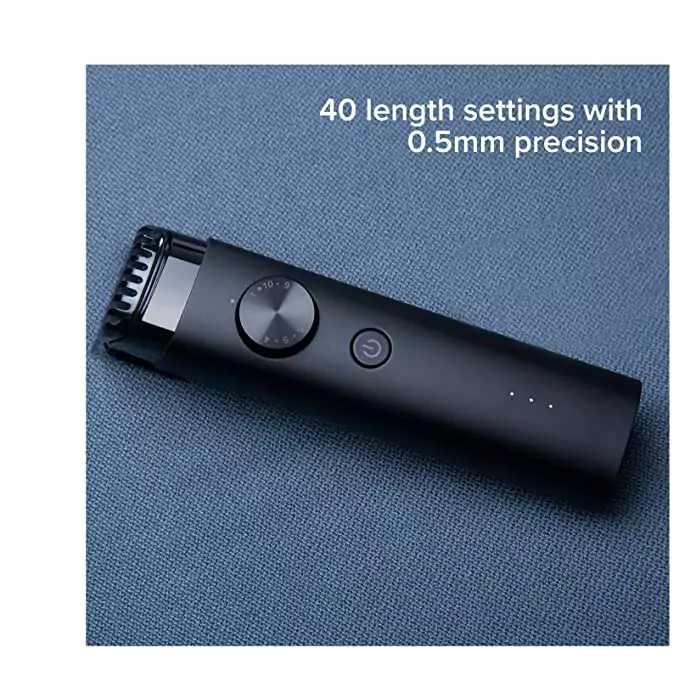 zopic Mi Beard Trimmer black color 90 mins runtime, for men, full body Waterproof IPX7, Fast Charging, 40 length settings, cordless+ corded dual use, charging indicator, Travel lock, Black Color