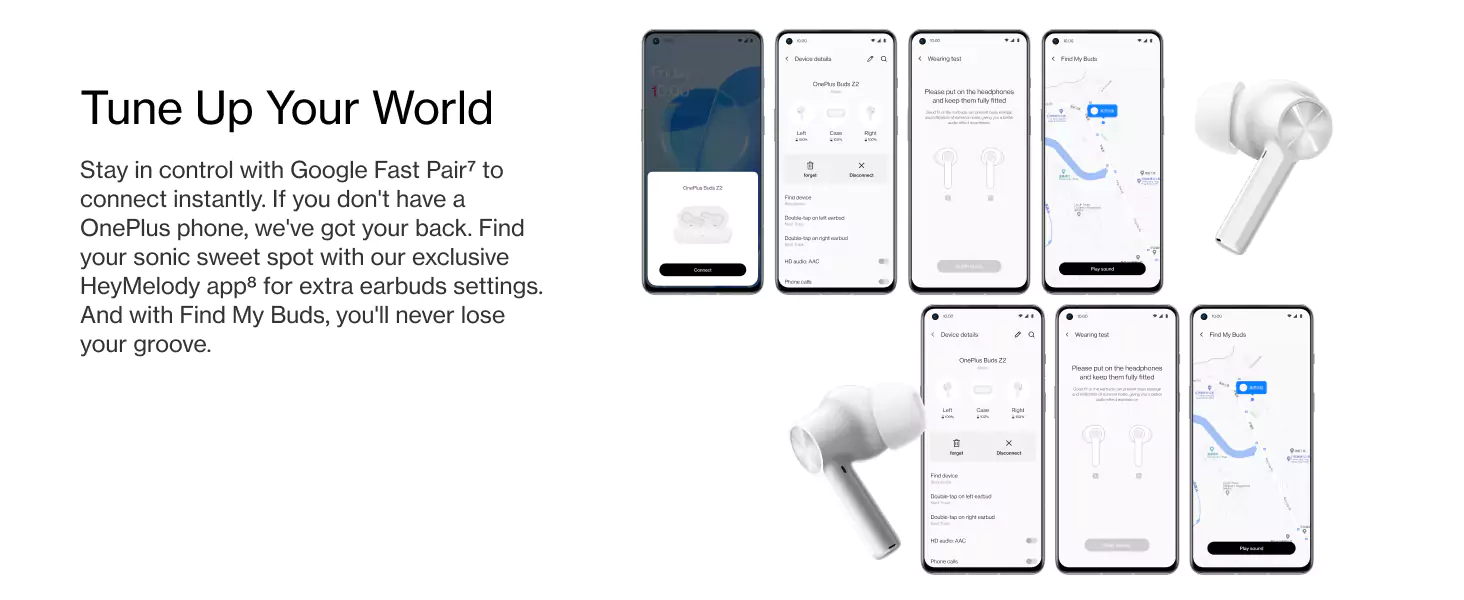 zopic OnePlus Buds Z2 Earbuds black color Bluetooth Truly Wireless in Ear with mic, Active Noise Cancellation, 10 Minutes Flash Charge & Upto 38 Hours Battery