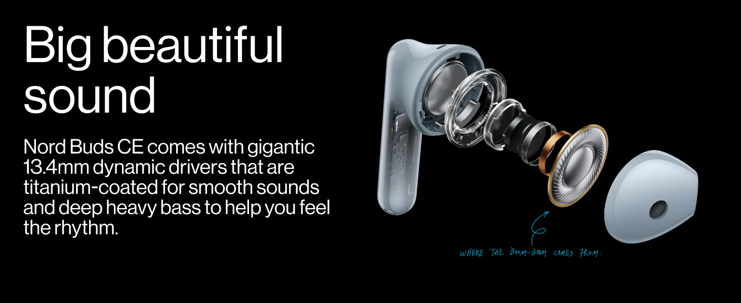 zopic OnePlus Nord Buds CE Earbuds Bluetooth Truly Wireless in Ear, 20 Hours Playtimr, Sweatproof, Fast Charging,