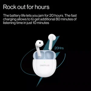 OnePlus Nord Buds CE Earbuds Bluetooth Truly Wireless in Ear, 20 Hours Playtimr, Sweatproof, Fast Charging,