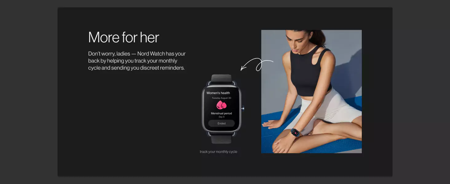 zopic OnePlus Nord Smartwatch black color with 1.78” AMOLED Display, 60 Hz Refresh Rate, 105 Fitness Modes, 10 Days Battery, SPO2, Heart Rate, Stress Monitor, Women Health Tracker & Multiple Watch Face