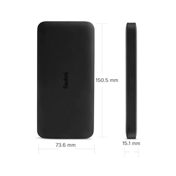 zopic Redmi 10000mAh 10 Watt Lithium Polymer Power Bank with Fast Charging, Dual input ports (Micro USB & Type-C)