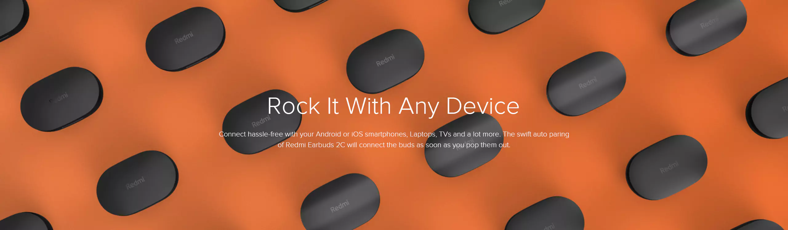zopic Redmi Earbuds 2C Truly Wireless in black color Ear Earbuds with Mic, Bluetooth 5.0, Up to 12 Hours Playback, IPX4 Splash & Sweat Proof, Light Weight, Touch Control & Supports Voice Assistance