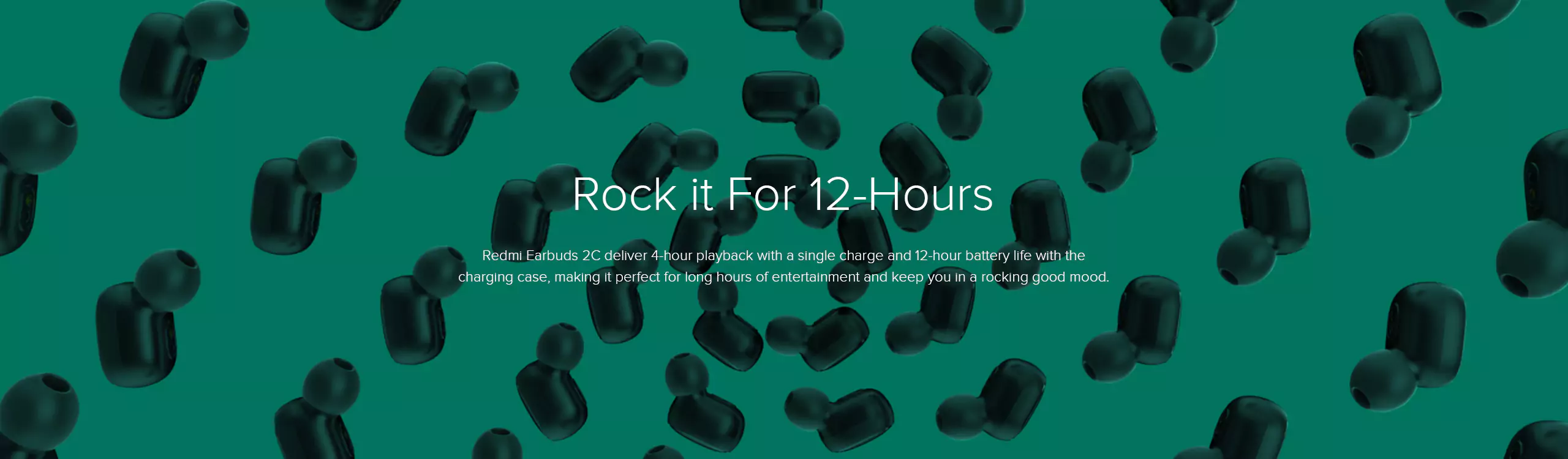 zopic Redmi Earbuds 2C Truly Wireless in black color Ear Earbuds with Mic, Bluetooth 5.0, Up to 12 Hours Playback, IPX4 Splash & Sweat Proof, Light Weight, Touch Control & Supports Voice Assistance