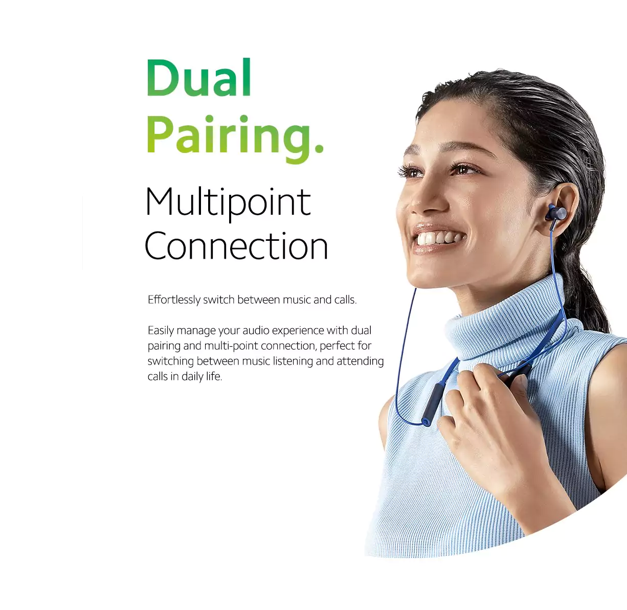 zopic Redmi SonicBass Neckband Wireless in Ear Earphones with Mic Noise Cancellation, IPX4 Splash & Sweat Proof, Multi-Point Dual Pairing, Light-Weight Neckband, Bluetooth 5.0 & Up to 12 hrs of Playback Time