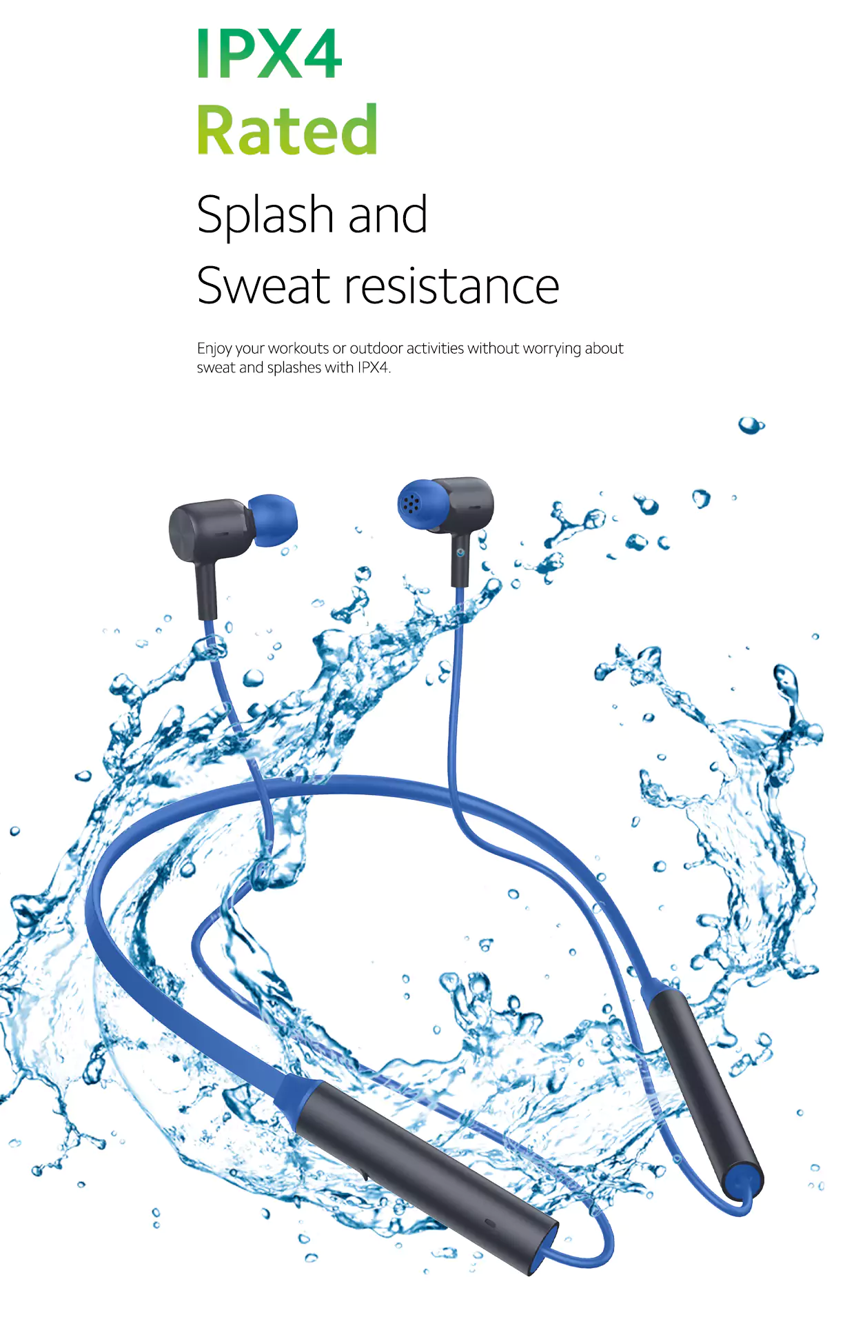 zopic Redmi SonicBass Neckband Wireless in Ear Earphones with Mic Noise Cancellation, IPX4 Splash & Sweat Proof, Multi-Point Dual Pairing, Light-Weight Neckband, Bluetooth 5.0 & Up to 12 hrs of Playback Time