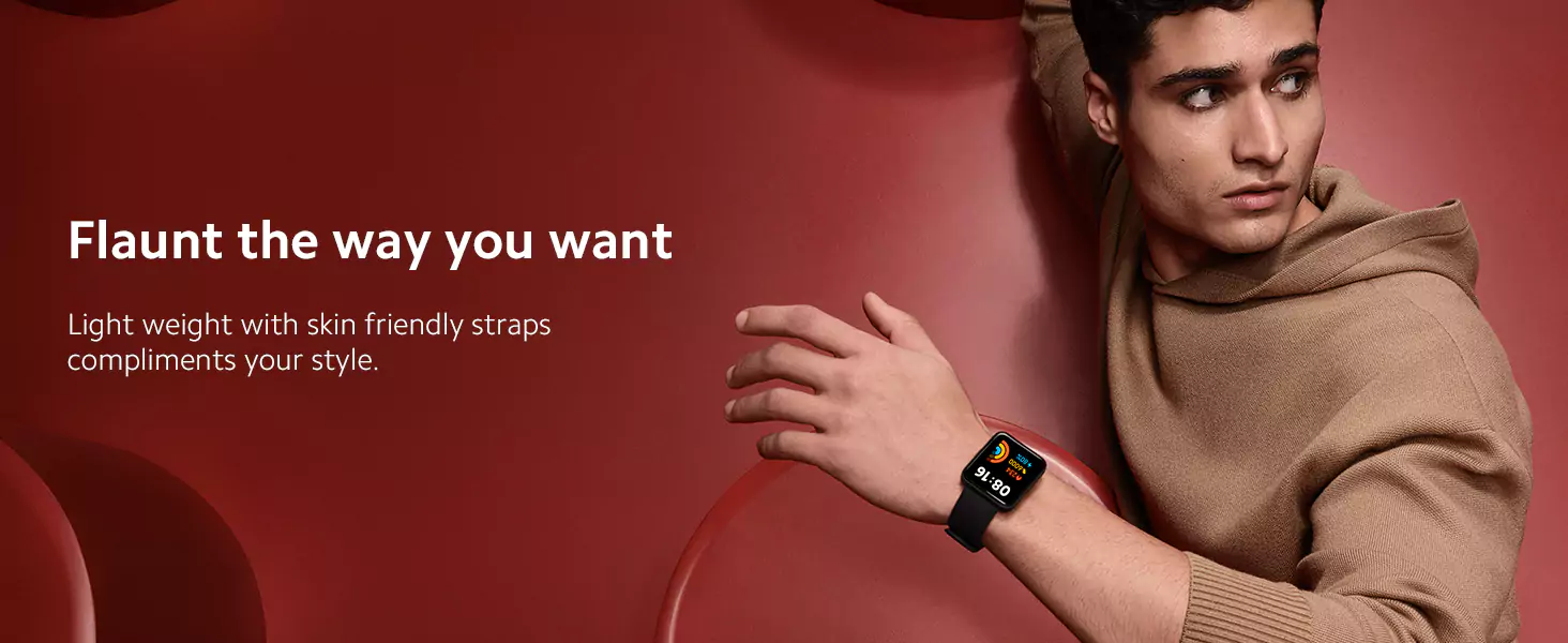 zopic Redmi Watch 2 Lite smartwatch black color - 3.94 cm Large HD Edge Display, Multi-System Standalone GPS, Continuous SpO2, Stress & Sleep Monitoring, 24x7 HR, 5ATM, 120+ Watch Faces, 100+ Sports Modes, Women's Health