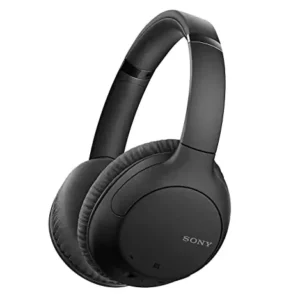 zopic Sony WH-CH710N black color Headphones Active Noise Cancelling Wireless Bluetooth Over The Ear Headset with Mic for Phone-Call, 35Hrs Battery Life, Aux, Quick Charge and Google Assistant Support for Mobiles