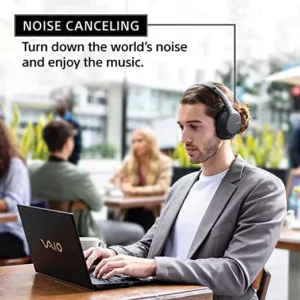 Sony WH-CH710N Headphones Active Noise Cancelling Wireless Bluetooth Over The Ear Headset with Mic for Phone-Call, 35Hrs Battery Life, Aux, Quick Charge and Google Assistant Support for Mobiles