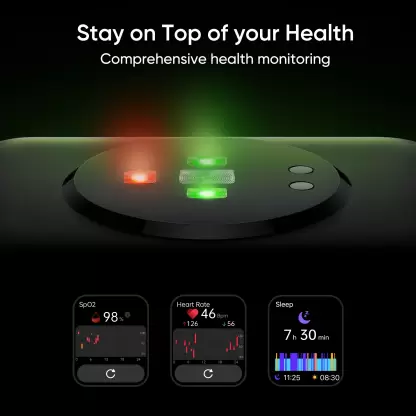 zopic realme Watch 3 Pro Smartwatch Bluetooth Calling Battery upto 10 Days Call Function 1.78" AMOLED 368 x 448p Hi-res Smart AOD with BT Calling & GPS- Zopic