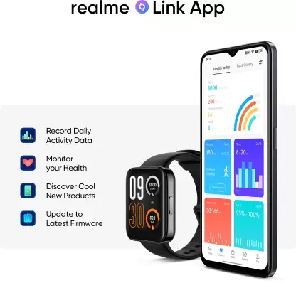 zopic realme Watch 3 Pro Smartwatch Bluetooth Calling Battery upto 10 Days Call Function 1.78" AMOLED 368 x 448p Hi-res Smart AOD with BT Calling & GPS- Zopic