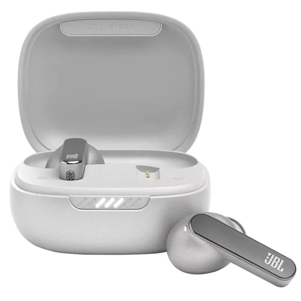 Zopic JBL Live Pro 2 Earbuds white color ANC True Wireless in Ear | Upto 40Hrs Playtime | Adjust EQ for Extra Bass | 6 Mics for Crystal Clear Calls | Dual Pairing | Qi Compatible | Built-in Alexa