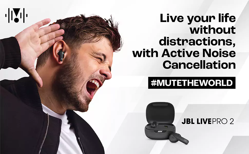 Zopic JBL Live Pro 2 Earbuds ANC True Wireless in Ear | Upto 40Hrs Playtime | Adjust EQ for Extra Bass | 6 Mics for Crystal Clear Calls | Dual Pairing | Qi Compatible | Built-in Alexa