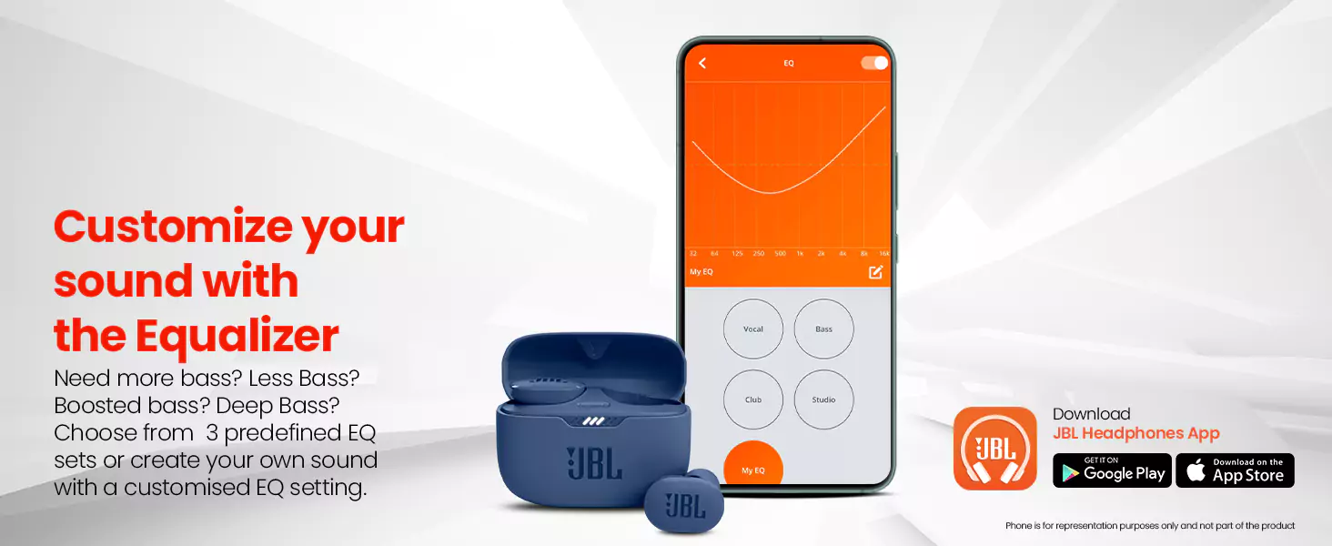 zopic JBL Tune 130NC Earbuds TWS, Active Noise Cancellation Earbuds Upto 40dB, APP - Adjust EQ for Extra Bass, Massive 40Hrs Playtime, Legendary Sound, 4 Mics for Clear Calls, Bluetooth 5.2