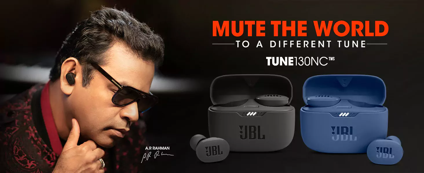 zopic JBL Tune 130NC Earbuds TWS, Active Noise Cancellation Earbuds Upto 40dB, APP - Adjust EQ for Extra Bass, Massive 40Hrs Playtime, Legendary Sound, 4 Mics for Clear Calls, Bluetooth 5.2