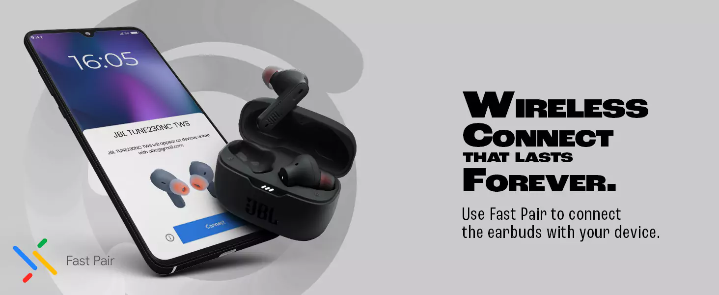 zopic JBL Tune 230NC Earbuds TWS Active Noise Cancellation Earbuds with Mic, Massive 40 Hrs Playtime with Speed Charge, Adjustable EQ APP, 4Mics for Perfect Calls, Google Fast Pair, Bluetooth 5.2