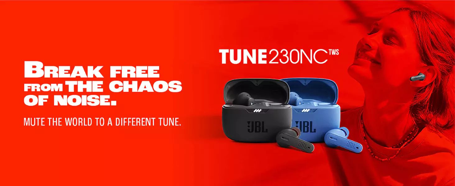 zopic JBL Tune 230NC Earbuds TWS Active Noise Cancellation Earbuds with Mic, Massive 40 Hrs Playtime with Speed Charge, Adjustable EQ APP, 4Mics for Perfect Calls, Google Fast Pair, Bluetooth 5.2
