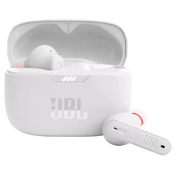zopic JBL Tune 230NC Earbuds TWS Active white color Noise Cancellation Earbuds with Mic, Massive 40 Hrs Playtime with Speed Charge, Adjustable EQ APP, 4Mics for Perfect Calls, Google Fast Pair, Bluetooth 5.2