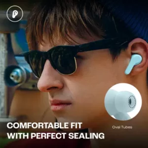 JBL Wave Beam Earbuds (Black Color) in-Ear TWS with Mic, App for Customized Extra Bass EQ, 32 Hours Battery and Quick Charge, IP54 Water & Dust Resistance, Ambient Aware & Talk-Thru, Google Fast Pair