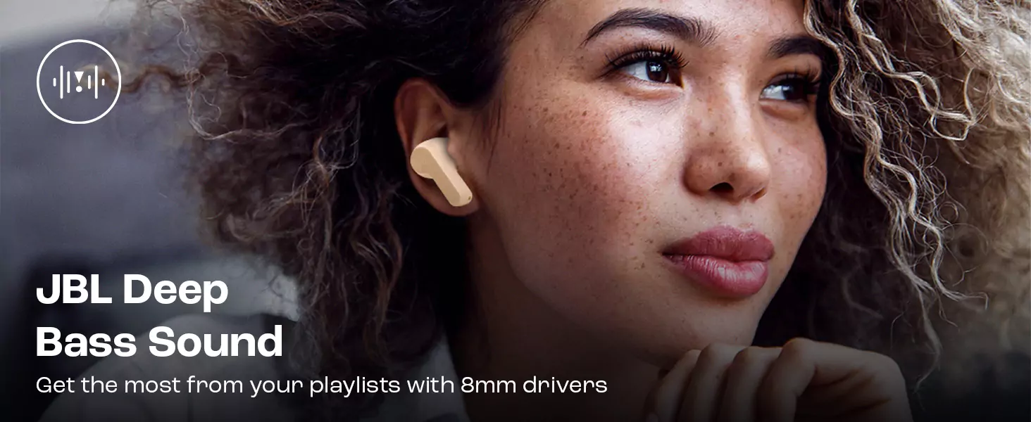 zopic JBL Wave Beam in-Ear Earbuds (TWS) with Mic, App for Customized Extra Bass EQ, 32 Hours Battery and Quick Charge, IP54 Water & Dust Resistance, Ambient Aware & Talk-Thru, Google FastPair