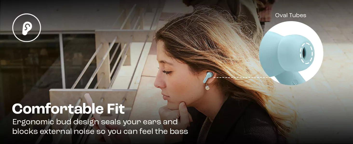 zopic JBL Wave Beam in-Ear Earbuds (TWS) with Mic, App for Customized Extra Bass EQ, 32 Hours Battery and Quick Charge, IP54 Water & Dust Resistance, Ambient Aware & Talk-Thru, Google FastPair